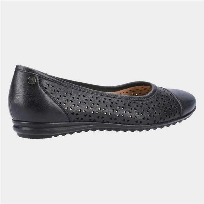 Hush Puppies Leah Womens Black Ballerina Shoe 4 Hush Puppies Leah Womens Black Ballerina Shoe - Image 2