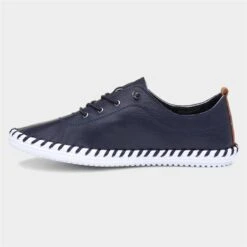 Lunar St Ives Womens Navy Leather Shoe -Footpatrol Shop 120057 2 L03.20220725235929