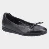 Hush Puppies Jolene Womens Black Leather Shoe -Footpatrol Shop 120141 3 L02.20230119000027
