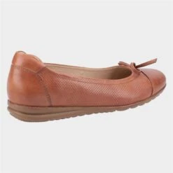Hush Puppies Jolene Womens Tan Leather Shoe -Footpatrol Shop 120142 3 L03.20230119000628