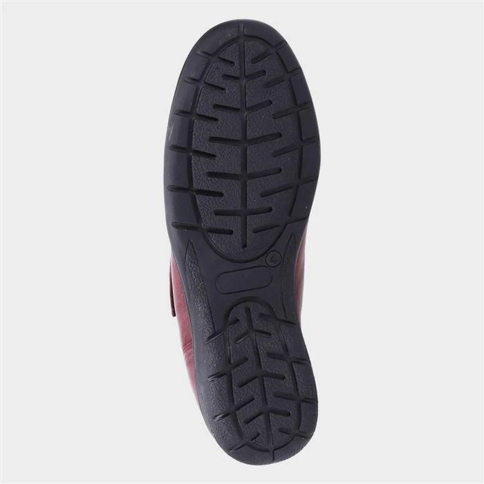 Cotswold Cranham Womens Red Leather Shoe 5 Cotswold Cranham Womens Red Leather Shoe - Image 3