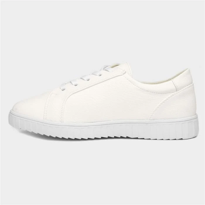 Cushion Walk Genoa Womens Off White Lace Up Shoe 4 Cushion Walk Genoa Womens Off White Lace Up Shoe - Image 2