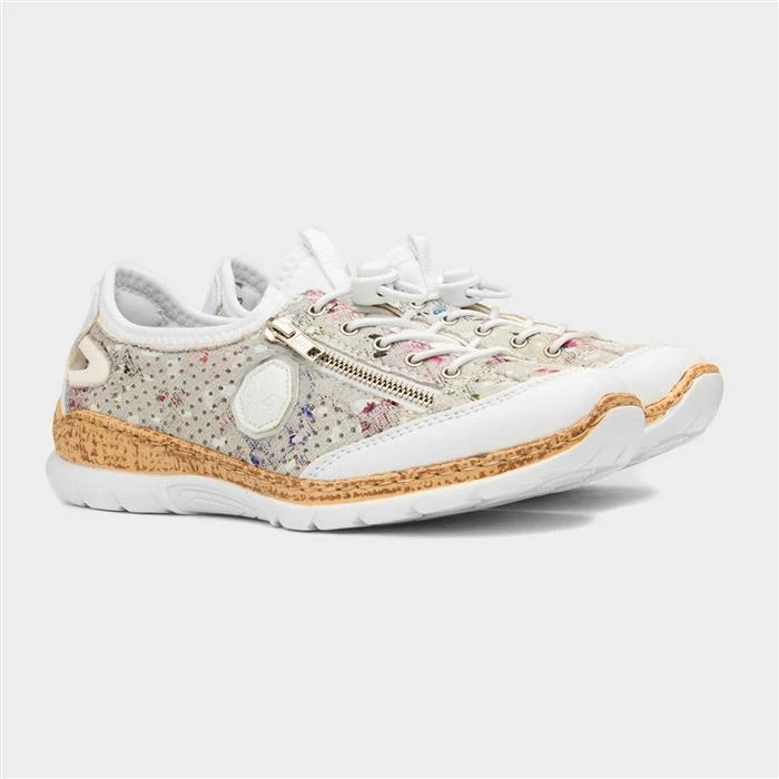Rieker Womens White Multi Coloured Casual Shoe 7 Rieker Womens White Multi Coloured Casual Shoe - Image 5