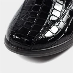 Lunar Nieve Womens Black Croc Patent Shoe -Footpatrol Shop 120251 3 L04.20221209000017