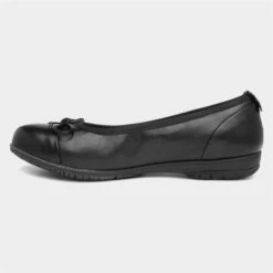 Jana Softline Womens Black Ballerina Shoe -Footpatrol Shop 120253 2 L03.20230515000150