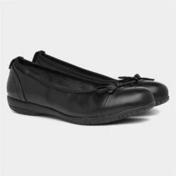 Jana Softline Womens Black Ballerina Shoe -Footpatrol Shop 120253 2 L06.20230515000150