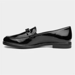 Jana Softline Womens Black Patent Loafers -Footpatrol Shop 120262 2 L03.20230515000149