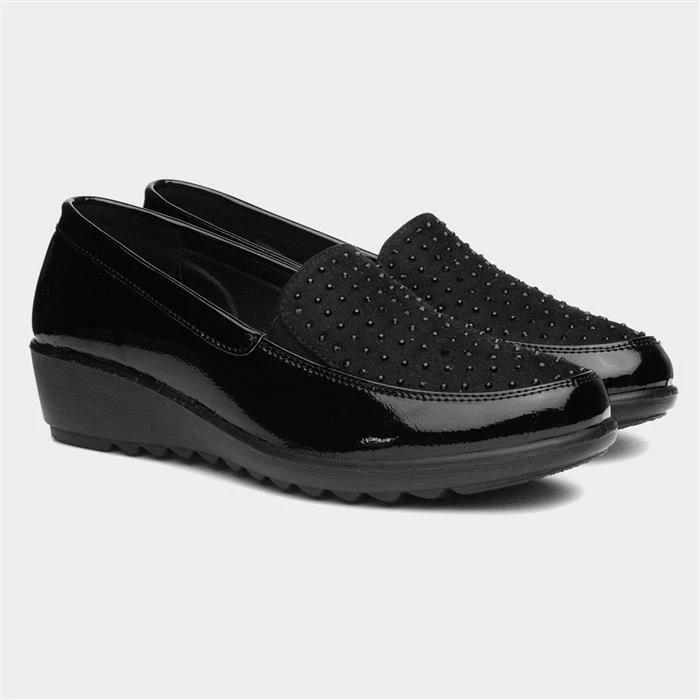 Cushion Walk Susan Womens Black Slip On Shoe 7 Cushion Walk Susan Womens Black Slip On Shoe - Image 5