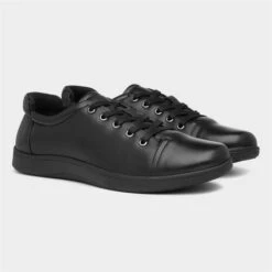 Comfy Steps Adley Womens Black Lace Up Shoe -Footpatrol Shop 120274 2 L06.20230224000338