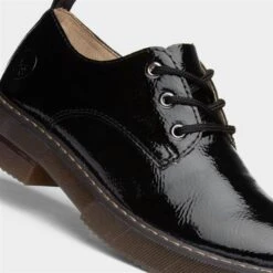 Rieker Womens Patent Black Lace Up Shoe -Footpatrol Shop 120278 2 L05.20230822000239