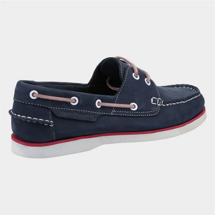 Hush Puppies Hattie Womens Navy Boat Shoe 4 Hush Puppies Hattie Womens Navy Boat Shoe - Image 2