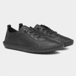 Lunar St. Ives Womens Black Leather Shoe -Footpatrol Shop 120293 2 L06.20230516000203