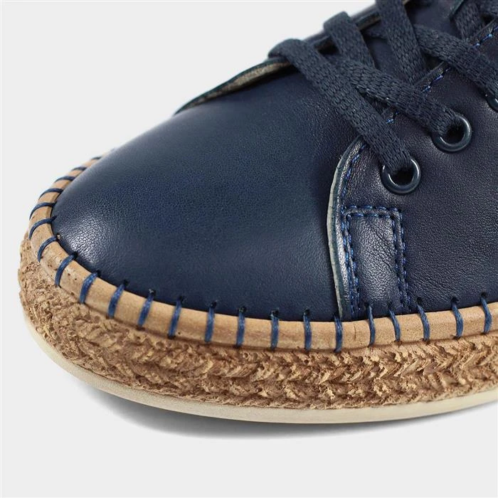 Lazy Dogz Malden Womens Blue Leather Shoe 5 Lazy Dogz Malden Womens Blue Leather Shoe - Image 3