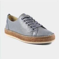 Lazy Dogz Malden Womens Grey Leather Shoe -Footpatrol Shop 120297 3 L03.20220818000331