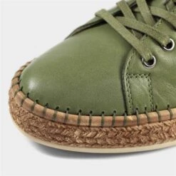 Lazy Dogz Malden Womens Olive Green Leather Shoe -Footpatrol Shop 120299 3 L04.20220818000332