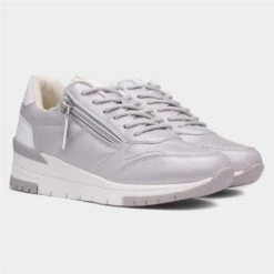 Lilley & Skinner Court Womens Silver Trainers -Footpatrol Shop 120305 2 L06.20230320000132