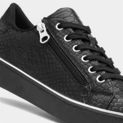 Lilley & Skinner Gym Womens Black Snake Print Shoe -Footpatrol Shop 120308 2 L05.20230724000526