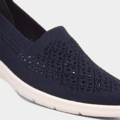 Cushion Walk Leanne Womens Navy Knitted Shoe 10 Cushion Walk Leanne Womens Navy Knitted Shoe -Footpatrol Shop 120313 2 L05.20230717000213
