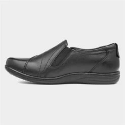 Comfy Steps Jemima Womens Black Leather Shoe -Footpatrol Shop 120331 2 L03.20230811000009
