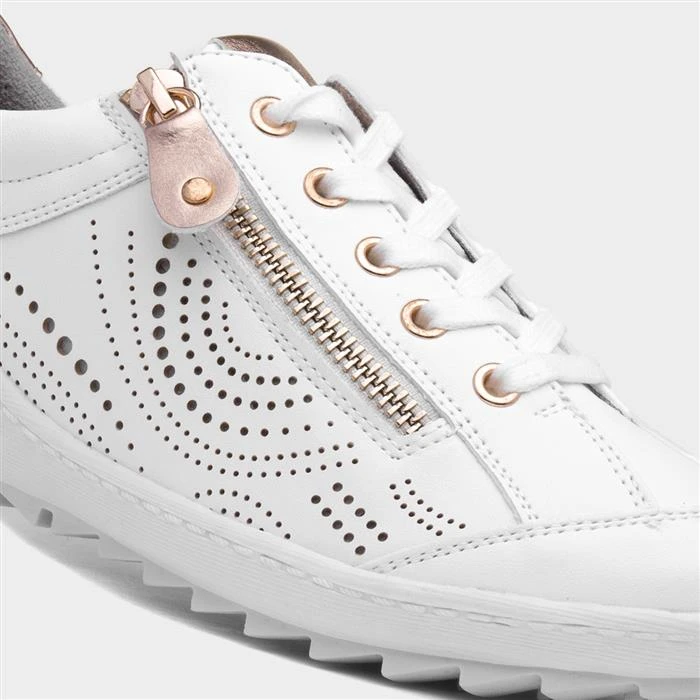Lunar Marcia Womens White Casual Shoe 6 Lunar Marcia Womens White Casual Shoe - Image 4