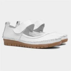 Lotus Tai Womens White Leather Casual Shoe -Footpatrol Shop 120339 2 L06.20230605000205