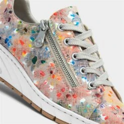 Rieker Womens Beige Multi Lace Up Casual Shoe 10 Rieker Womens Beige Multi Lace Up Casual Shoe -Footpatrol Shop 120342 2 L05.20230616000013