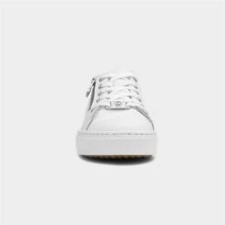 Rieker Womens White Leather Casual Shoe