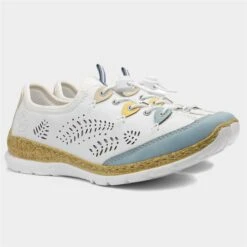 Rieker Womens White Leather Toggle Casual Shoe -Footpatrol Shop 120345 2 L06.20230526000221