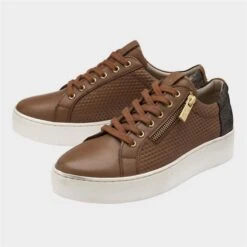 Lotus Stroud Womens Tan Leather Casual Shoe