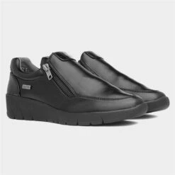 Jana Softline Womens Black Zip Up Shoes -Footpatrol Shop 120388 2 L06.20230731000246