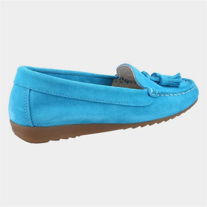 Riva Aldons Womens Blue Moccasin With Tassels 4 Riva Aldons Womens Blue Moccasin With Tassels - Image 2