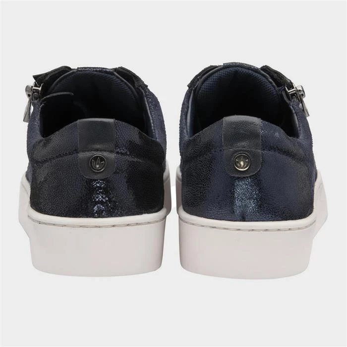 Lotus Sky Womens Navy Leather Casual Trainer 4 Lotus Sky Womens Navy Leather Casual Trainer - Image 2