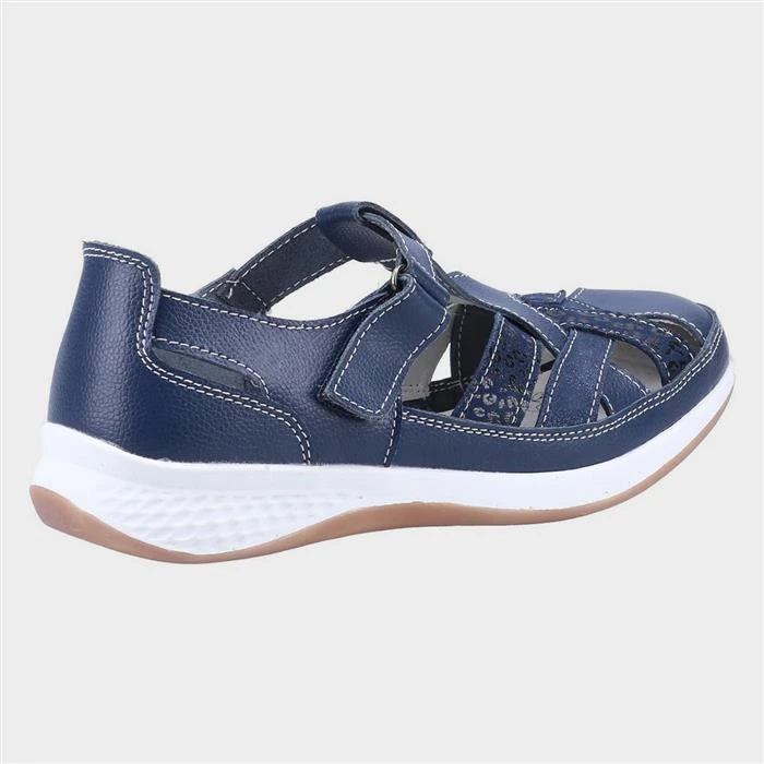 Fleet & Foster Hayley Womens Blue Suede Shoe 4 Fleet & Foster Hayley Womens Blue Suede Shoe - Image 2