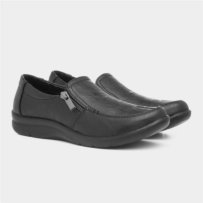 Cushion Walk Jacky Womens Black Slip On Shoe 7 Cushion Walk Jacky Womens Black Slip On Shoe - Image 5