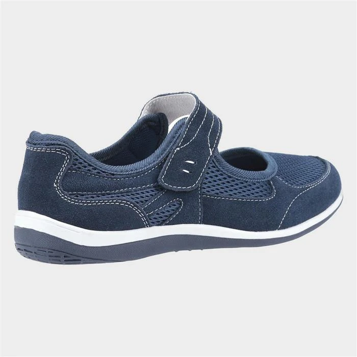 Fleet & Foster Morgan Womens Navy Leather Shoe 4 Fleet & Foster Morgan Womens Navy Leather Shoe - Image 2