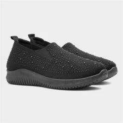 Lilley Drew Womens Black Knitted Diamante Casual -Footpatrol Shop 125106 2 L06.20230706000309