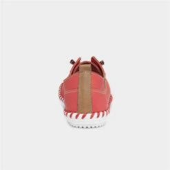 Lunar St Ives Womens Red Leather Shoe -Footpatrol Shop 128047 2 L04.20230421000018