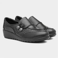 Cushion Walk Emily Womens Black Shoe -Footpatrol Shop 128075 2 L06.20230804000215