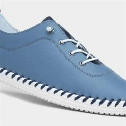 Lunar Sandown Pale Womens Blue Leather Shoe -Footpatrol Shop 128093 2 L05.20230421000319