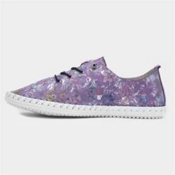 Lunar Exbury Womens Purple Leather Casual Shoe -Footpatrol Shop 128095 2 L03.20230607000211