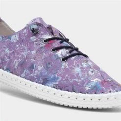 Lunar Exbury Womens Purple Leather Casual Shoe -Footpatrol Shop 128095 2 L05.20230607000211