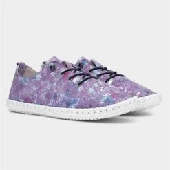 Lunar Exbury Womens Purple Leather Casual Shoe -Footpatrol Shop 128095 2 L06.20230607000211