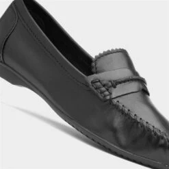 Marco Tozzi Womens Black Leather Loafer -Footpatrol Shop 128103 2 L05.20230613000034
