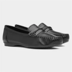 Marco Tozzi Womens Black Leather Loafer -Footpatrol Shop 128103 2 L06.20230613000034