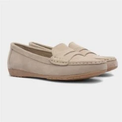 Topway Womens Beige Suede Loafer 11 Topway Womens Beige Suede Loafer -Footpatrol Shop 128109 2 L06.20230720000054
