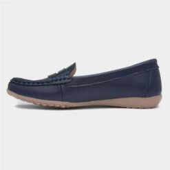 Topway Womens Navy Leather Loafer 8 Topway Womens Navy Leather Loafer -Footpatrol Shop 128113 2 L03.20230627000328