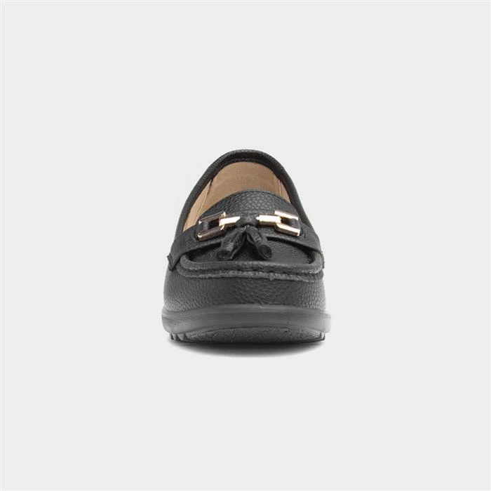Cushion Walk Molly Womens Black Wedge Loafer 3 Cushion Walk Molly Womens Black Wedge Loafer