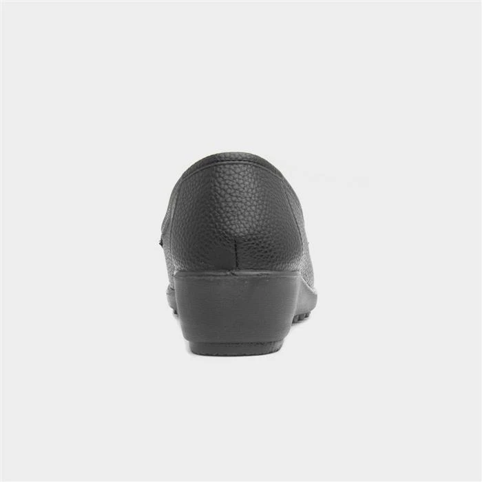 Cushion Walk Molly Womens Black Wedge Loafer 5 Cushion Walk Molly Womens Black Wedge Loafer - Image 3