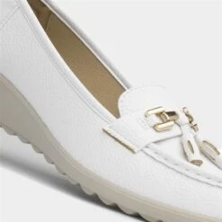 Cushion Walk Molly Womens White Wedge Loafer -Footpatrol Shop 128136 2 L05.20230808000011