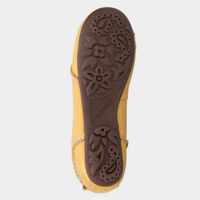 Hush Puppies Janessa Womens Yellow Ballerina 5 Hush Puppies Janessa Womens Yellow Ballerina - Image 3